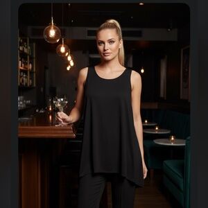Niche rayon black sleeveless blouse XL 🖤💫